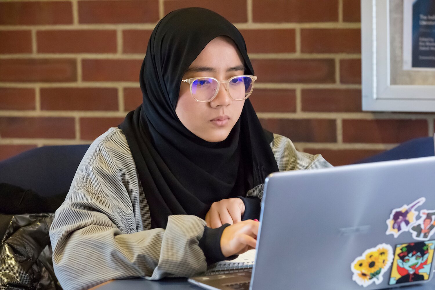 Student at Computer